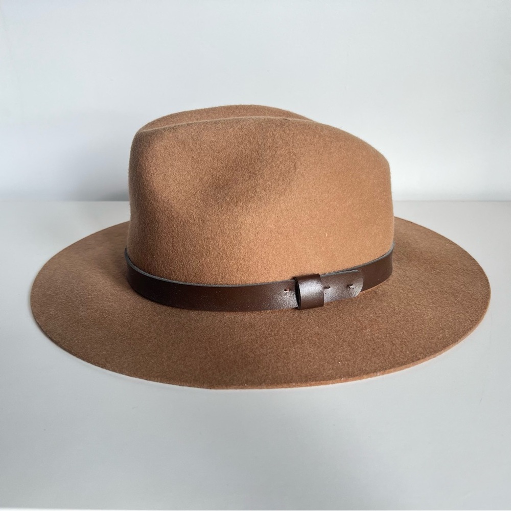 H&M | Wool Fedora Hat with Brown Band